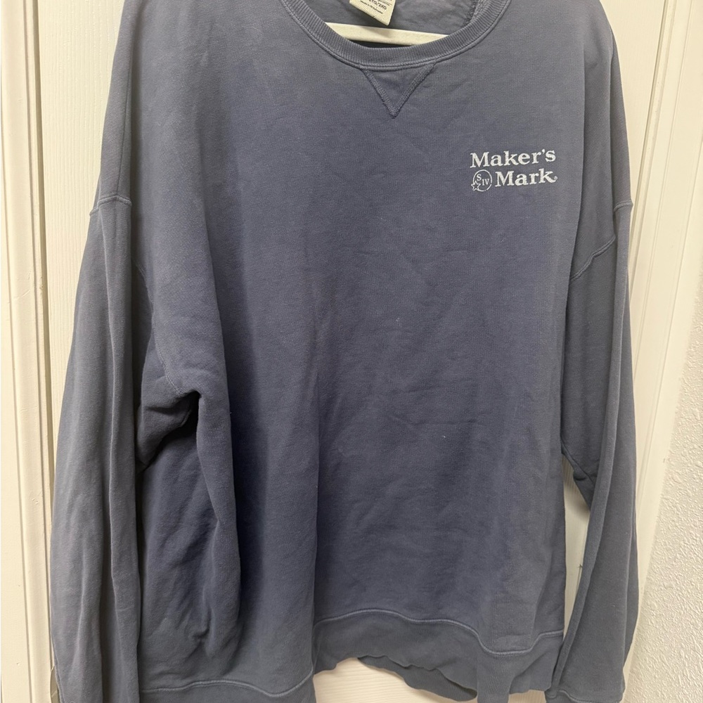 Makers Mark Men's Crewneck Sweatshirt - Slate Blue